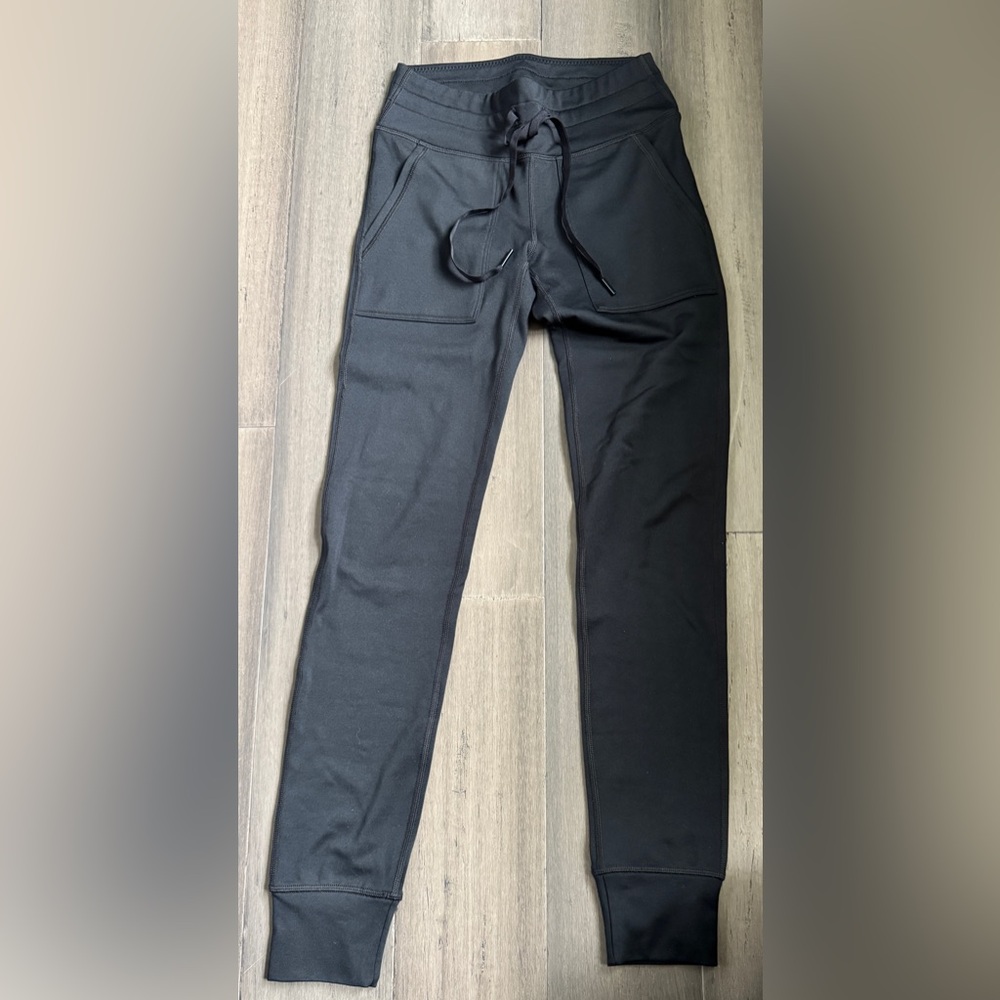 Offline Black Fleece-Lined Jogger Leggings